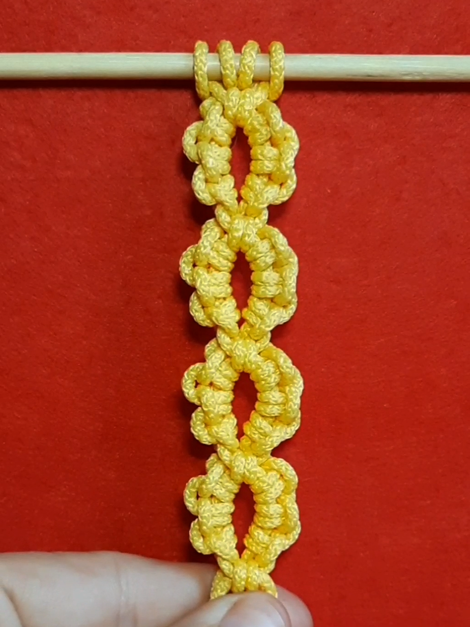 Knot chain pattern🪢✨️ #macrametutorial #knot #chain #macrame #handmade 
