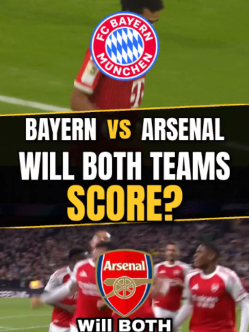 Bayern vs Arsenal: will BOTH teams score? AI model says YES ✅ #UCL #UCL #ChampionsLeague #Bayern #Arsenal #FCBayern #BayernArsenal #BTTS #BothTeamsToScore #AI #football #soccer #xG