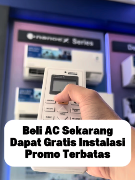 BELI AC, GRATIS INSTALASI?! 😱❄️ Beli AC Panasonic + minimal 1 paket pipa & bracket, GRATIS jasa pemasangan oleh teknisi resmi Panasonic! 💙 📍 Khusus Jabodetabek 📅 1–31 Oktober 2026 Upgrade AC makin praktis! Yuk, checkout di keranjang kuning sebelum promo berakhir! 🛒 #Panasonic #ACPanasonic #GratisInstalasi #PromoAC