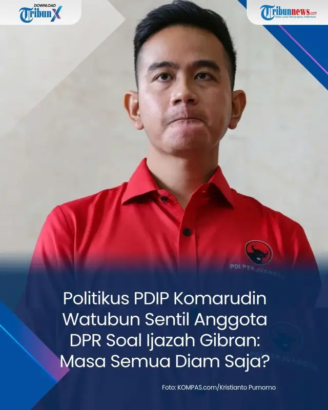 Anggota Komisi II DPR RI Fraksi PDIP, Komarudin Watubun, menyentil seluruh anggota dewan untuk tidak berdiam diri menghadapi dugaan pelanggaran konstitusi terkait syarat pendidikan Wapres Gibran Rakabuming Raka. Pernyataan tegas tersebut disampaikan Komarudin di Sekolah Partai PDIP, Lenteng Agung, Jakarta Selatan, pada Rabu (21/10/2026). Ia mengingatkan bahwa setiap wakil rakyat telah mengucap sumpah di hadapan MPR dan Tuhan untuk menegakkan Pancasila serta UUD 1945 tanpa memandangnya sekadar sebagai persaingan politik semata. Komarudin membuka pintu dialog interaktif bagi fraksi-fraksi di parlemen untuk menjajaki penggunaan hak angket, meski ia menegaskan sikap ini merupakan pandangan personalnya sebagai anggota dewan. Wacana pembentukan Pansus Hak Angket ini sebelumnya diinstruksikan oleh Presiden PKS Al Muzzammil Yusuf usai menerima audiensi tokoh masyarakat sipil dan akademisi. Eskalasi politik di parlemen ini mencuat setelah MK mengungkap fakta tidak ditemukannya bukti ijazah setara SMA milik Gibran, melainkan hanya berkas Certificate of Attendance. Bagaimana pandangan Anda mengenai wacana penggunaan Hak Angket DPR untuk mengusut keabsahan dokumen syarat pejabat negara ini? #KomarudinWatubun #PDIP #DPRRI #GibranRakabuming #SengketaIjazah 
