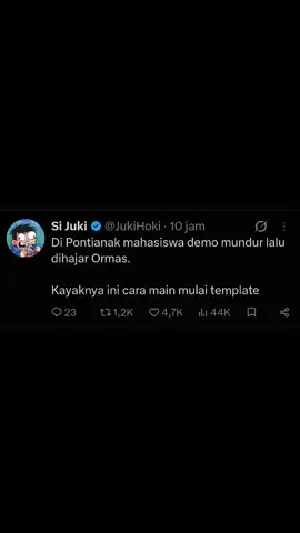 udah mulai begitu juga kah di daerah lain?  analisa juki nih #mahasiswa  #demo 