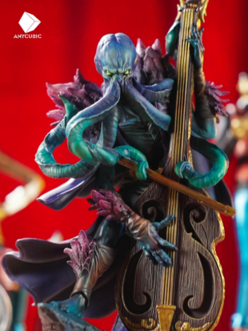 The octopus artist has a concert tonight. 🐙🎻🎼 3D Printed, painted, and ready for its solo. Would you give this performance a standing ovation? 👏 #AnycubicBlackFriday #HolidaywithAnycubic #Anycubic #SaveMoreMakeMore #P1 #3DPrinting #OctopusArtist #3DPrintedArt #MiniatureArt #WeirdAndWonderful #MakerTok