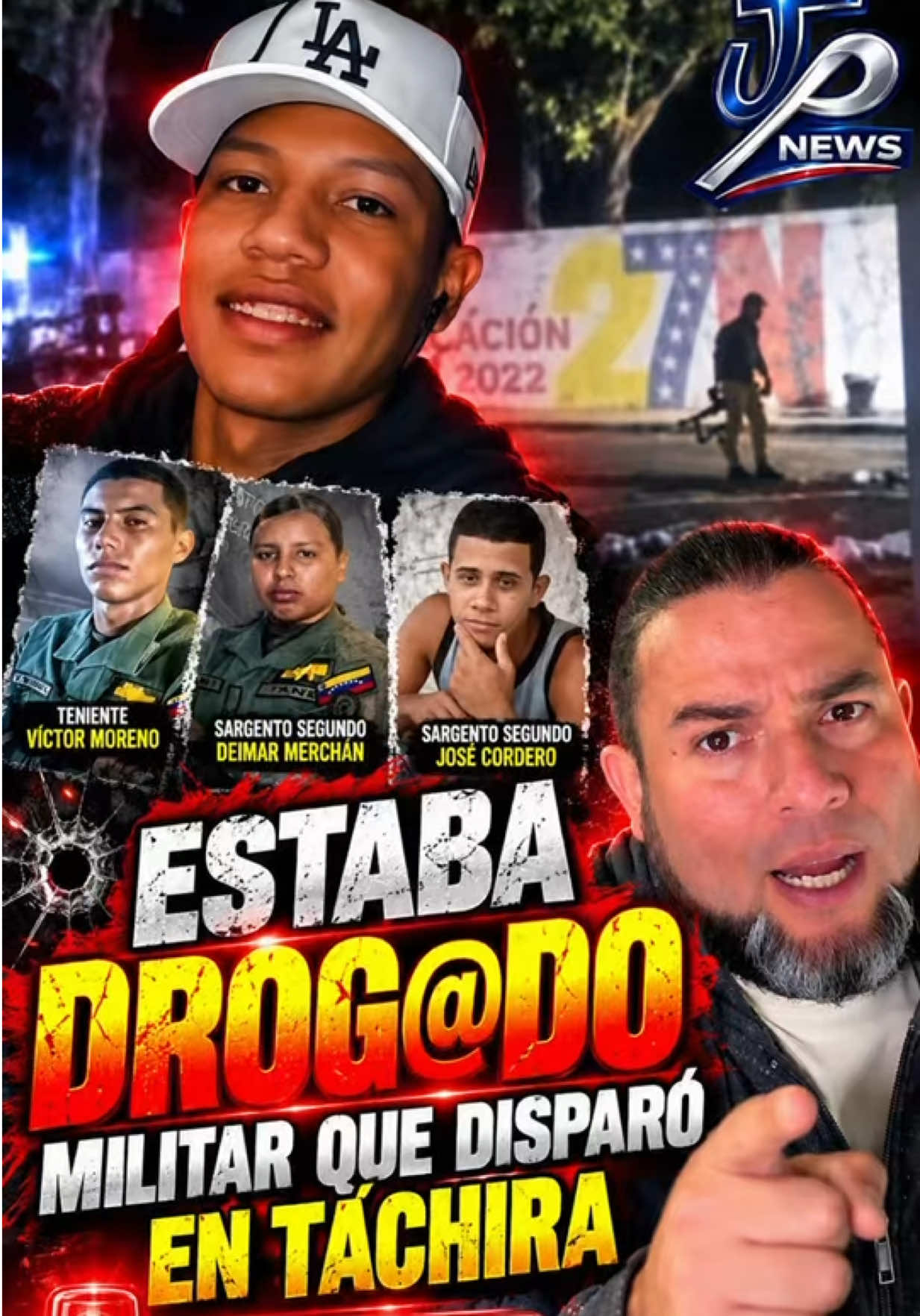 🚨 ¡MAS@CRE EN BASE MILITAR DEL TÁCHIRA! SOLDADO ESTABA DROG@DO ¡Escándalo dentro del Ejército Bolivariano! Tres militares perdieron la vida durante un ataque armado ocurrido la noche del 20 de octubre en la Base Aérea Mayor Buenaventura Rivas Guerrero, en Santo Domingo, estado Táchira. El soldado Raymond Paz es señalado de abrir fuego con su fusil contra sus propios compañeros y posteriormente huir con armamento y municiones. Fuentes de JP NEWS denuncian que el militar se encontraba bajo los efectos de sustancias ilícitas, una grave acusación que pone nuevamente sobre la mesa el consumo de sustancias ilícitas, la falta de controles y el deterioro dentro de las instalaciones militares venezolanas. Entre las víctimas identificadas en nuestras denuncias figuran Víctor Moreno, José Cordero y Deimar Merchán. ¿Hasta dónde llega la descomposición de las instituciones militares bajo el mando de Padrino López? Tres vidas perdidas y un régimen que debe responder por la seguridad y el control de sus instalaciones. 🇻🇪 ¡Venezuela merece conocer la verdad! 📢 Comparte esta denuncia y deja tu opinión. 🔴 JP NEWS | Jonatan Palacios 📺 YouTube: @jonatanpalacioss 🌐 jonatanpalaciosnews.com ⏰ En vivo: 7:00 a. m. y 7:00 p. m., hora de Venezuela. 🤝 Apoya nuestro trabajo periodístico independiente. #jonatanpalaciosnews #paraelcartelcarcelocementerio #ÚltimaHora #Venezuela @SIPA @JP NEWS Investigaciones @Jonatan Palacios @justiciaxlibertad 