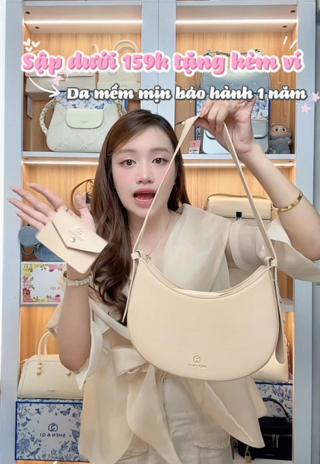 Tặng ví khi mua, sập dưới 159 da mềm mịn bảo hành 1 năm😱#tuixach #tuixachnu #túi #highlight #thuyanh🦢 