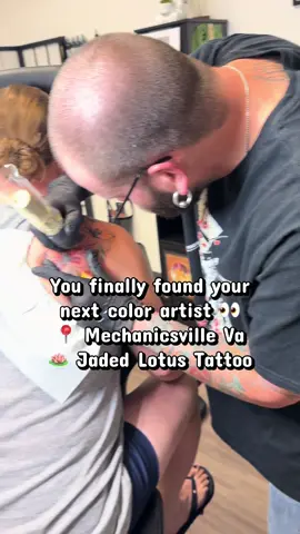 POV: you finally found an artist in Mechanicsville Va that does color… A lot lol  . Booking until January 15th! Link in bio 🔗🔗🔗! . #rva #colortattoo #tattooartist #fyp #tattooshop 