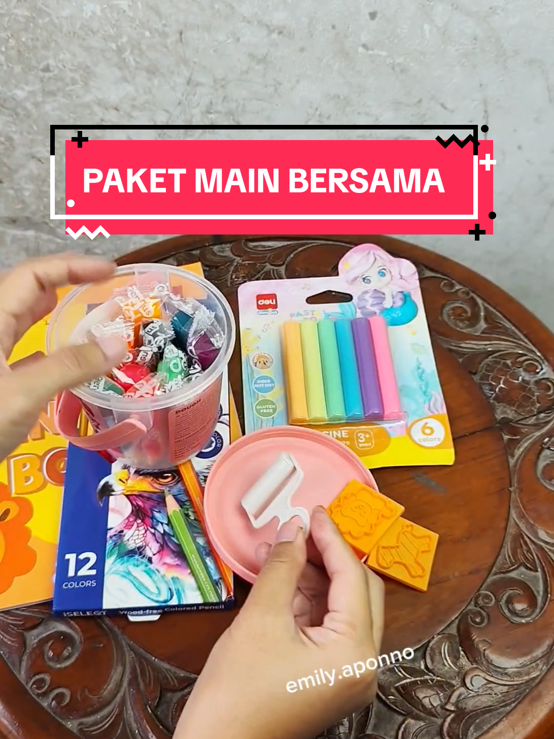 absen dulu siapa yg mau ikutan?🥳✨ #paketbermain #paketbermainbersama #mainanedukasi #plastisin #playdough 