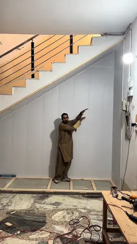 Staircase design |#flypシ #viral #tauseefcarpenter 