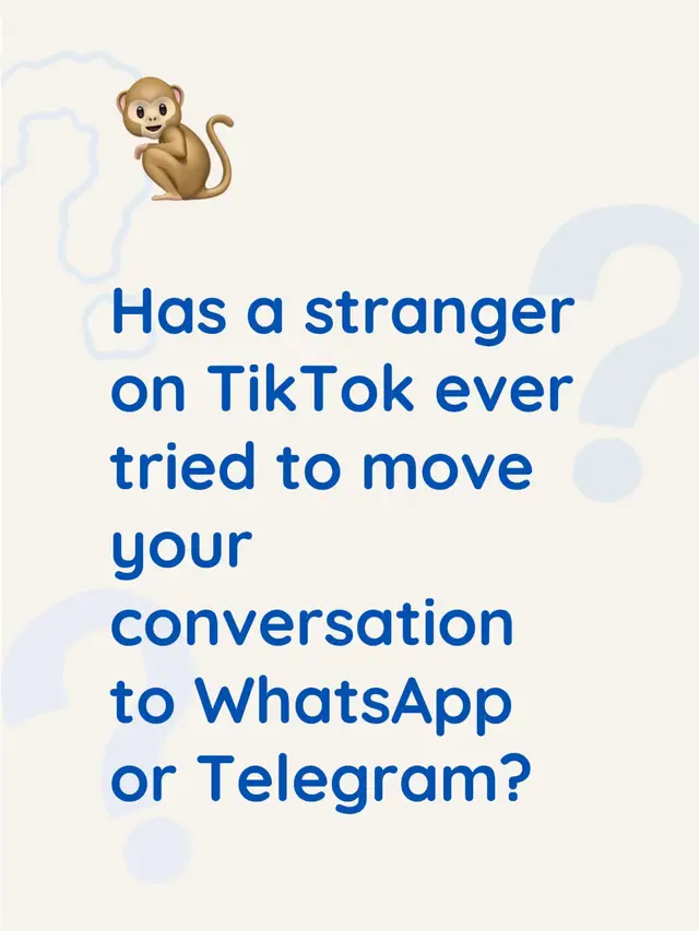 Sometimes, moving the conversation off TikTok may seem harmless—but scammers can use other platforms to continue building trust, avoid moderation, or make their requests more private. Be honest: Has this happened to you? What did they say when they asked you to move the conversation? Share your experience in the comments. Your warning could help someone recognize the same tactic before it's too late. #fyp #TikTokSafety #ScamAwareness #OnlineSafety #StopScams 