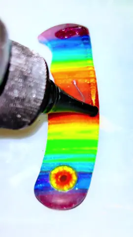 No one makes knife scales like me! #handmade #oddlysatifying #fishtok #epoxyresin #epoxyart 