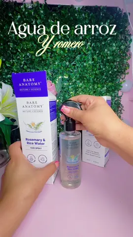 Agua de arroz y romero para la caída de tu cabello para darle hidratación brillo a que te crezca más hidratado con fuerza al 2 × 1#tiktokshop👌 