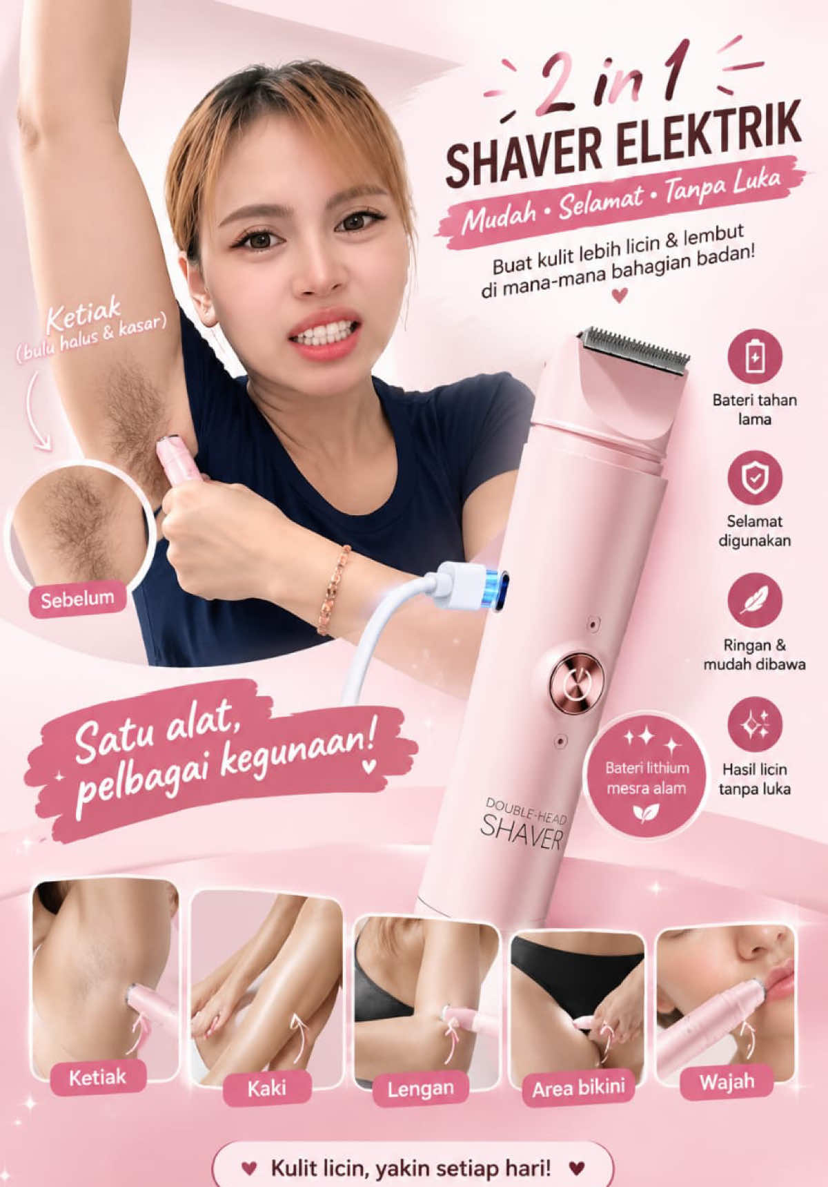 dah ada ini mmng best #shaver #pencukurelektrik  