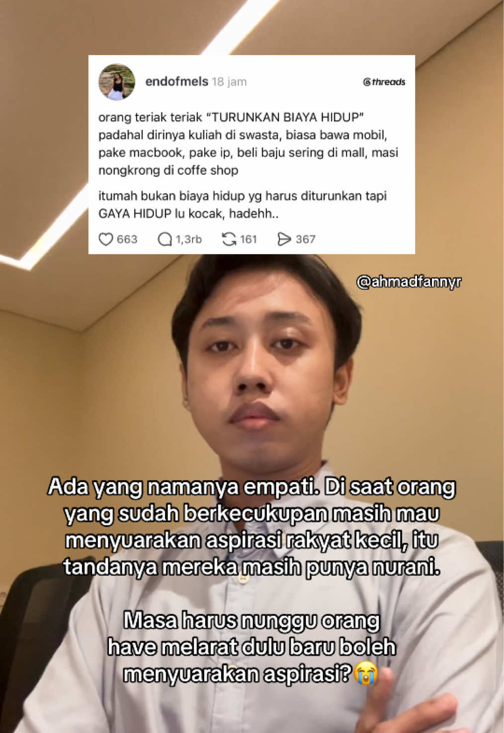 Orang have ngga boleh menyuarakan aspirasi? #fyp #foryoupage #greenpeace #empati #aspirasi 