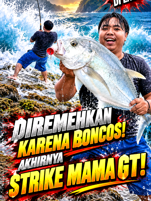 Kawan yang sering kami katain boncos akhirnya pecah telor, strike papa GT 🔥 selamat lee, kami juga ikut bahagia. #fishing #strike #mamagt #spxangler 