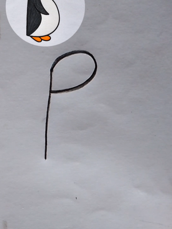 penguin 🐧 easy drawing toturial #lesbleus #BookToScreen #WhatToWatch #ZeroToHero #artistshon 