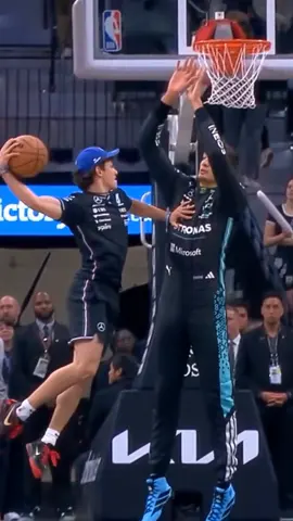 Kimi Antonelli dunks on George Russell! Looks like he’s firmly established himself as the alpha male on Mercedes. #kimiantonelli #georgerussell #f1memes #mercedesamgf1 #f1 