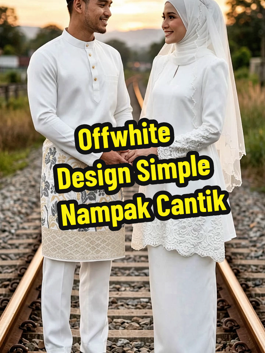 Set couple putih Isabelle, cantik untuk pengantin! Baju kurung dan baju Melayu sedondon, nampak elegan! Pilihan istimewa untuk hari bahagia bersama pasangan. Gaya putih klasik, sesuai untuk majlis pernikahan. Nak nampak sepadan di hari bahagia? Pilih Isabelle! #IsabelleCoupleSet #BajuPengantin #BajuKurungPutih #BajuMelayuPutih #CoupleSedondon