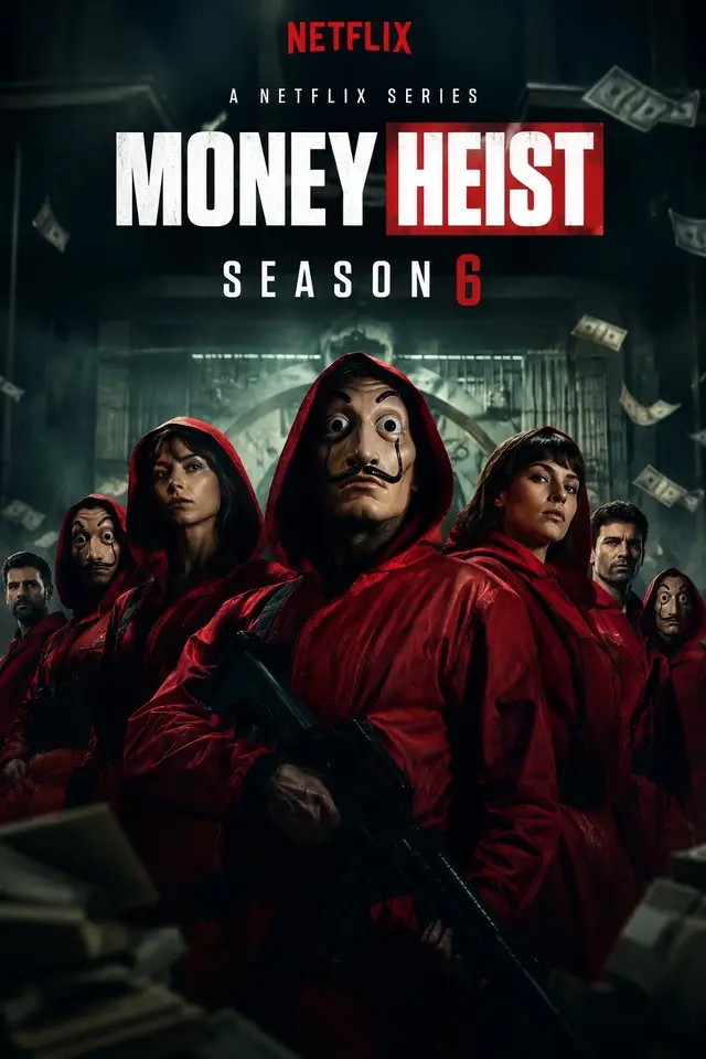 Netflix has officially announced Money Heist Season 6! Get ready for a huge heist this time. Who's excited? #moneyheist #netflix #moneyheistseason6 #thefinalheist #lacasadepapel 