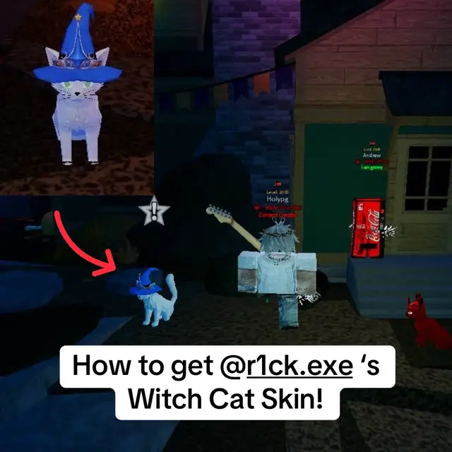 How to get Rick’s Witch Cat Skin in Fisch! #fyp #viral #fisch #roblox #update 
