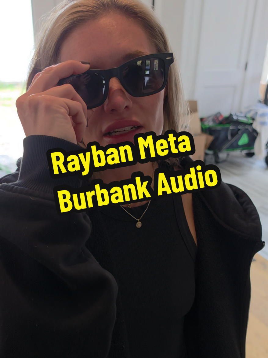 Rayban Meta New Audio AI Glasses look so good on her! #raybanmeta #metaai #smartglasses #sunglasses #tiktokshopcreatorpicks @raybanmeta 