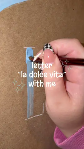 letter “la dolce vita” with me🩵✨ • • • #banner #custombanner #bannersigns #birthdaybanner #letterwithme 