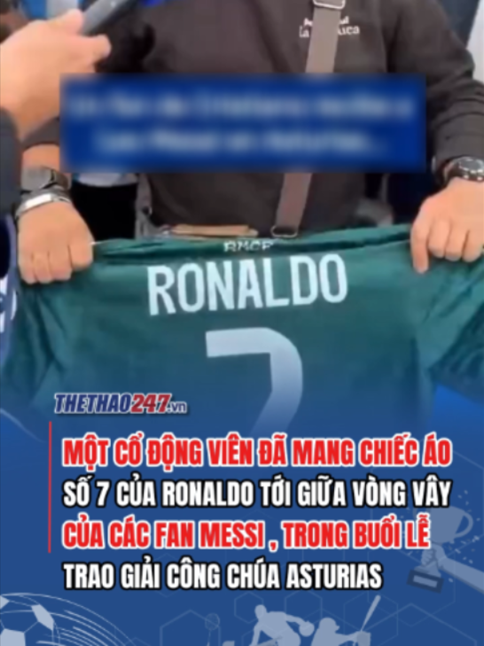 Khi màu áo quen thuộc xuất hiện ở một khung cảnh vô cùng đặc biệt . #thethao247 #SportsOnTikTok #viral #tiktoknews #messi #lionelmessi #asturiasprincess #ronaldo #cr7cristianoronaldo