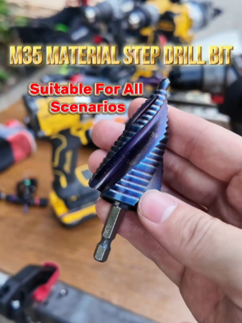 #tools #repair #tool This is why I keep a step drill in my toolbox.