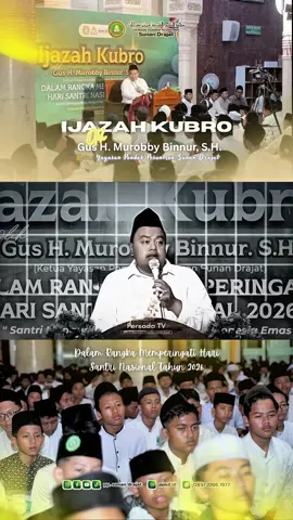 Momen Ijazah Santri Bersama Gus H. Murobbi Binnur, S.H. Dalam rangkaian Peringatan Hari Santri Nasional (HSN) Tahun 2026, Gus H. Murobbi Binnur, S.H. memberikan ijazah kepada para santri Yayasan Pondok Pesantren Sunan Drajat. Momen ini menjadi bagian dari tradisi keilmuan pesantren dalam menjaga sanad, menumbuhkan kecintaan terhadap ilmu, serta menguatkan semangat para santri untuk terus belajar dan mengamalkan ilmu yang telah diperoleh. Semoga ijazah yang diberikan membawa keberkahan, menjadi wasilah kebaikan, dan menguatkan langkah para santri dalam berkhidmah kepada agama, bangsa, dan umat. Selamat Hari Santri Nasional 2026! Mengawal Indonesia Merdeka, Menuju Peradaban Dunia. 🌐 Ikuti Media Sosial Kami Instagram: @ppsunandrajat TikTok: @ppsunandrajat Facebook: @ppsunandrajat YouTube: @ppsunandrajat Website: ppsd.id Saluran WA: https://link.ppsd.id/@saluran