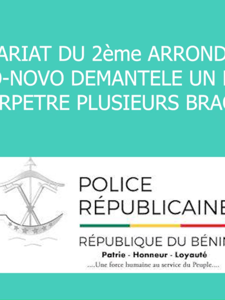 Fin de cavale pour un réseau de braqueur à Porto-Novo