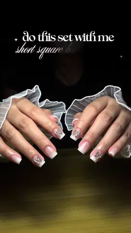 simple set 🤍✨🦋 #nailsbymeera #nailart #nailgoals #nailtech #nailtiktoks 