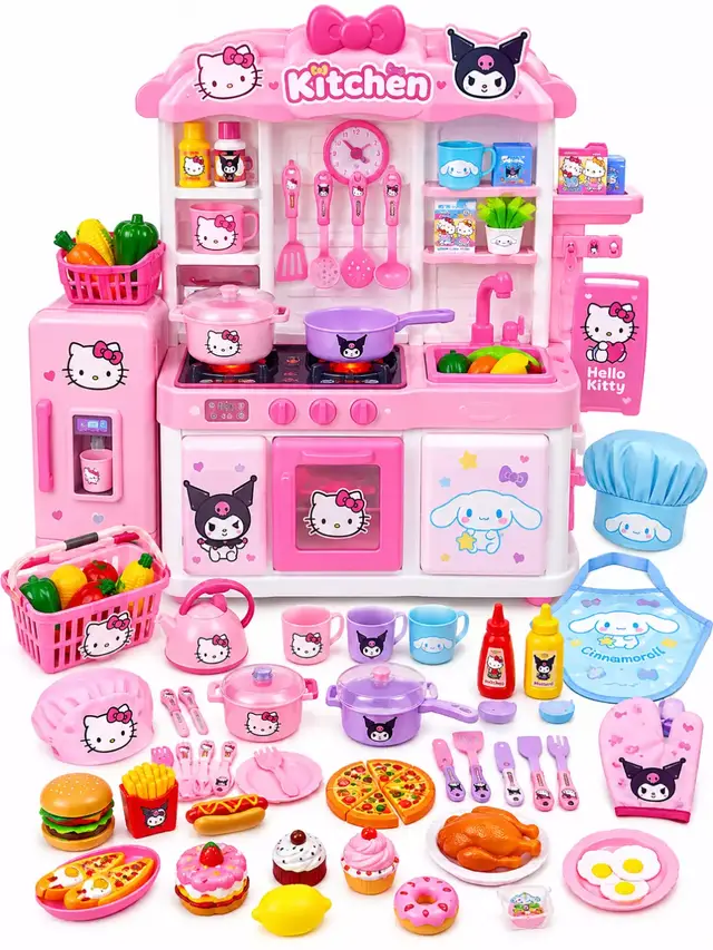 #creatorsearchinsights #HelloKitty #KidsKitchenSet #ToyCollection #PretendPlay