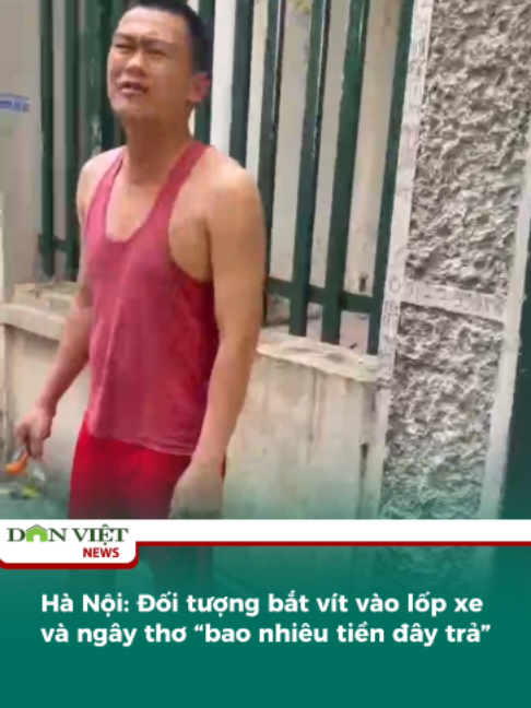 Hà Nội: Đối tượng bắt vít vào lốp xe và ngây thơ “bao nhiêu tiền đây trả” #danviet #tiktoknews #tiktokdieuky #onhaxemtin