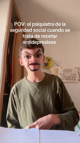 Se les va la mano, luego me quedo dormido 🛌 #seguridadsocial #psiquiatra #antidepresivos #antipsicoticos #humor 
