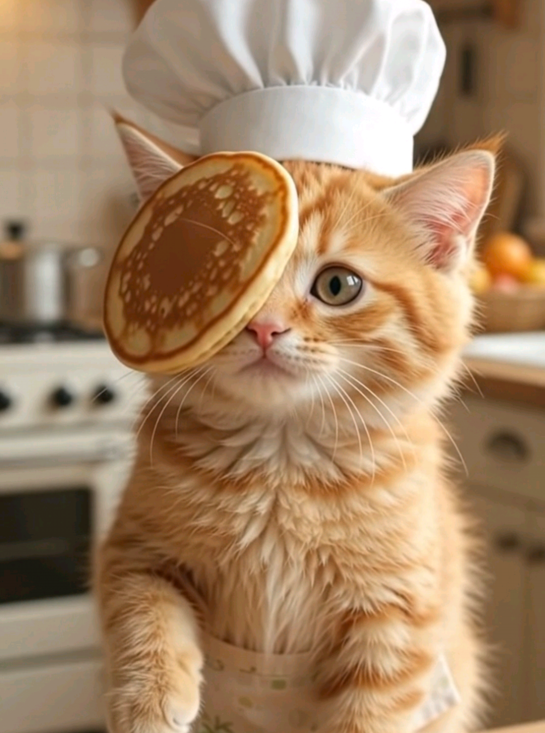 POV : KUCING BELAJAR JADI CHEF #KucingLucu #FunnyCats #KucingOren #VideoLucu #KucingAI 