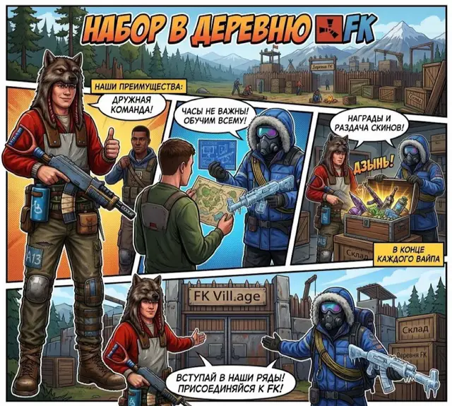Twitch: Volchanka_m Присоединяйся к нам! Всё в шапке профиля! @Волчанка #раст#rustgame #rustmemes #fyp #rust 