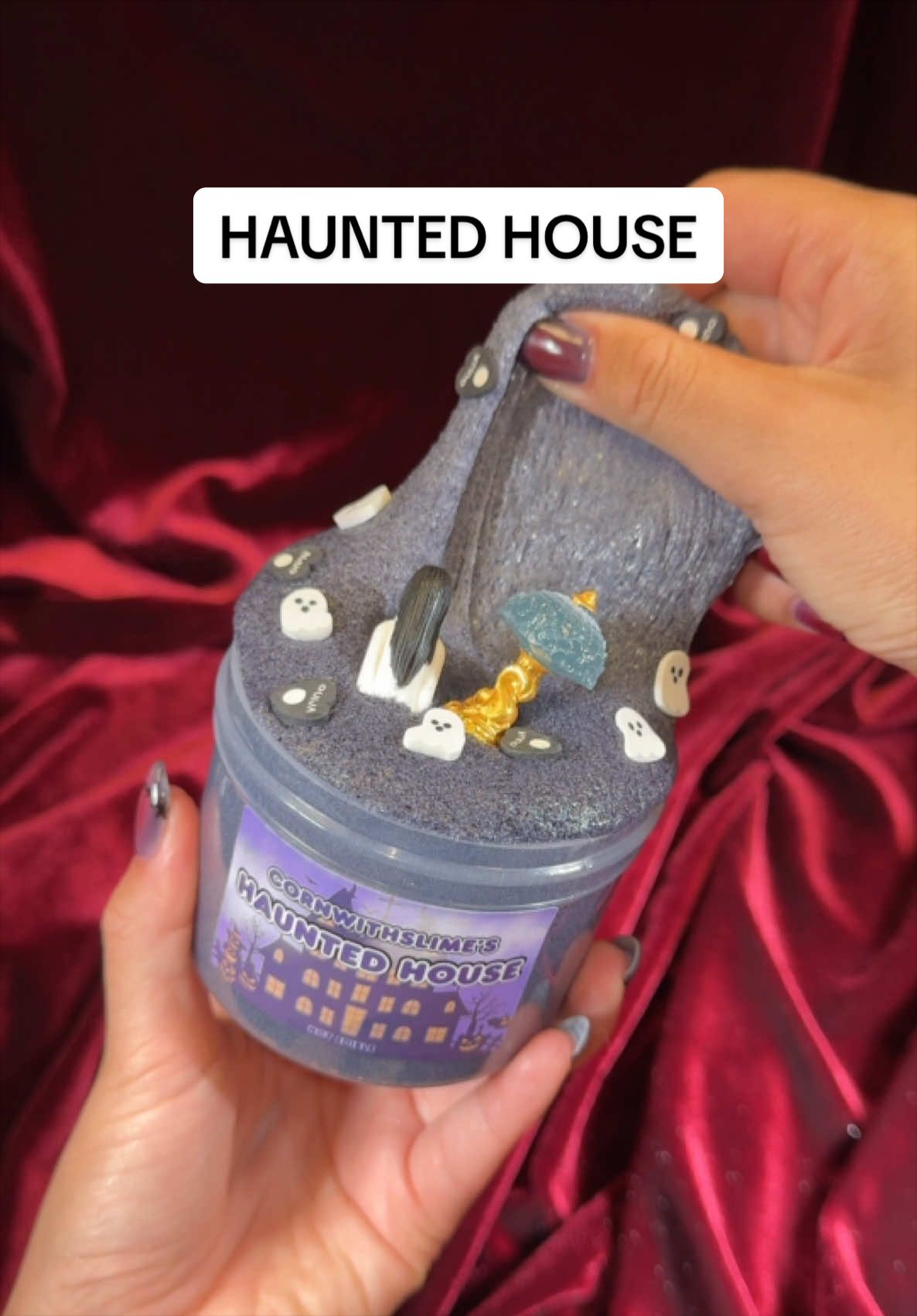 HAUNTED HOUSE 🏚️ new ground pumice scented incense + teakwood! Available on TikTok Shop #slime #asmr #satisfying #cornwithslime #fyp 