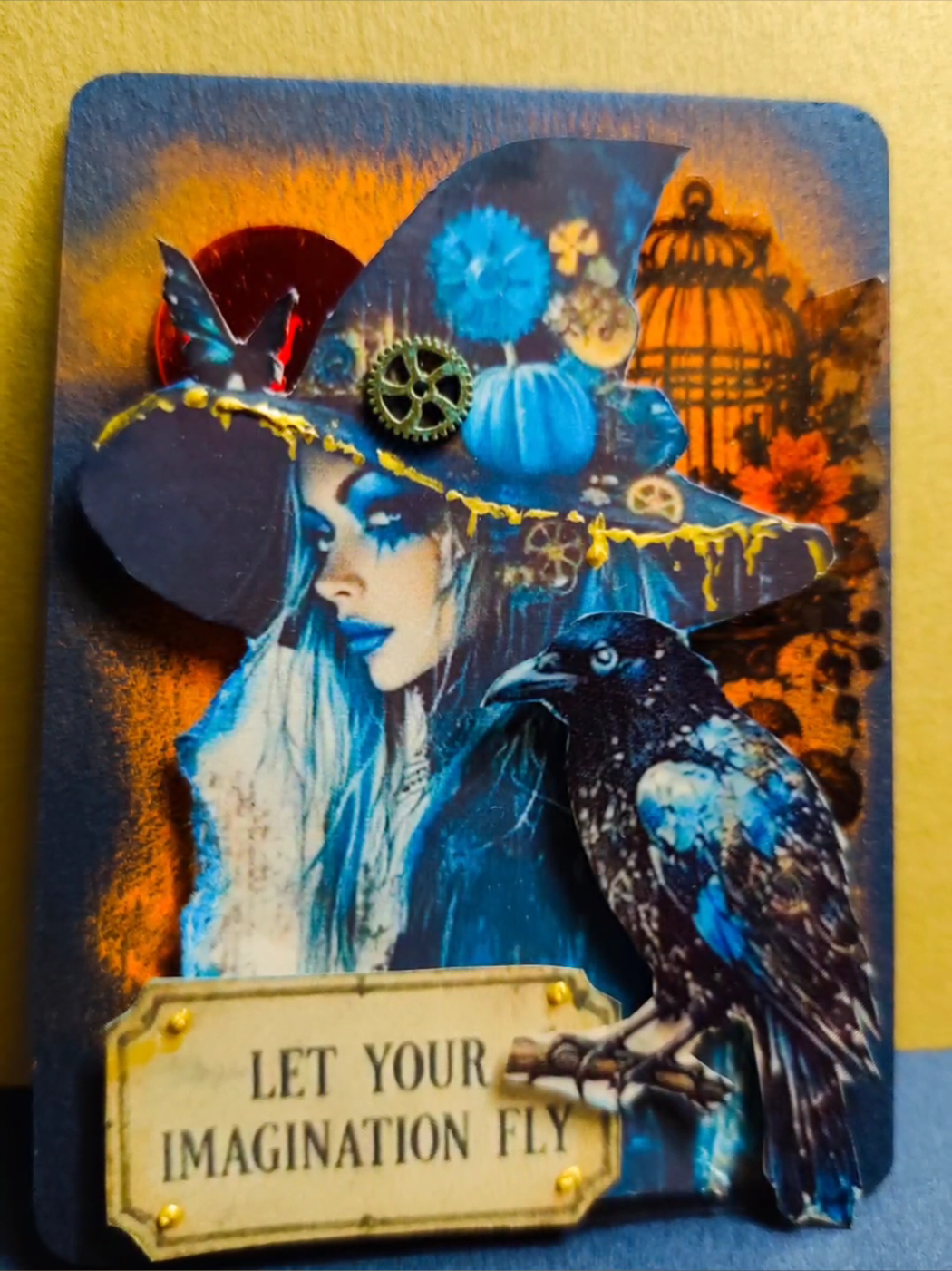 Моя серия ATC «Тайны полночи» 🌙🎃🦇 для Extra Challenge супергруппы «Paperandmagic» от @Lora  Все четыре карточки сделаны из одного набора материалов ✨ Приглашаю вас посмотреть на творчество талантливых участниц группы 🖤 My ATC series 