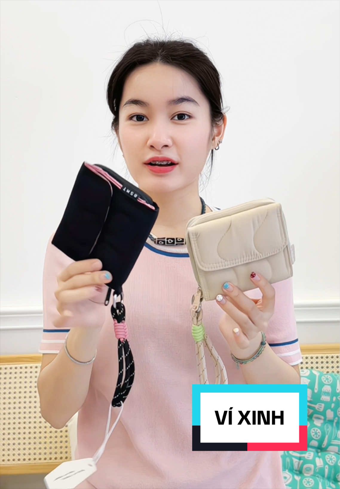 Ví Bagsmart hết hàng bữa giờ mới có lại xinh xắn, chất liệu bền bỉ đẹp lắm #bagsmart #bagsmartwallet #vitiennu #vitien #thaocanview 