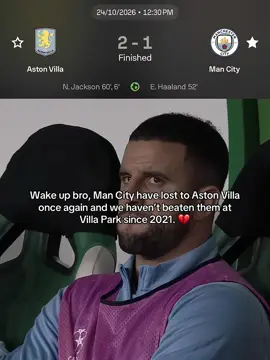 Man City lost to Aston Villa today..💔💔 #fyp #foryoupage #viralvideos #mancity #football 