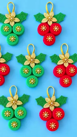 Idea con tapa para adornos de navidad . #tutorial#manualidades #ideasfacil#ideaparareciclar#reciclage.