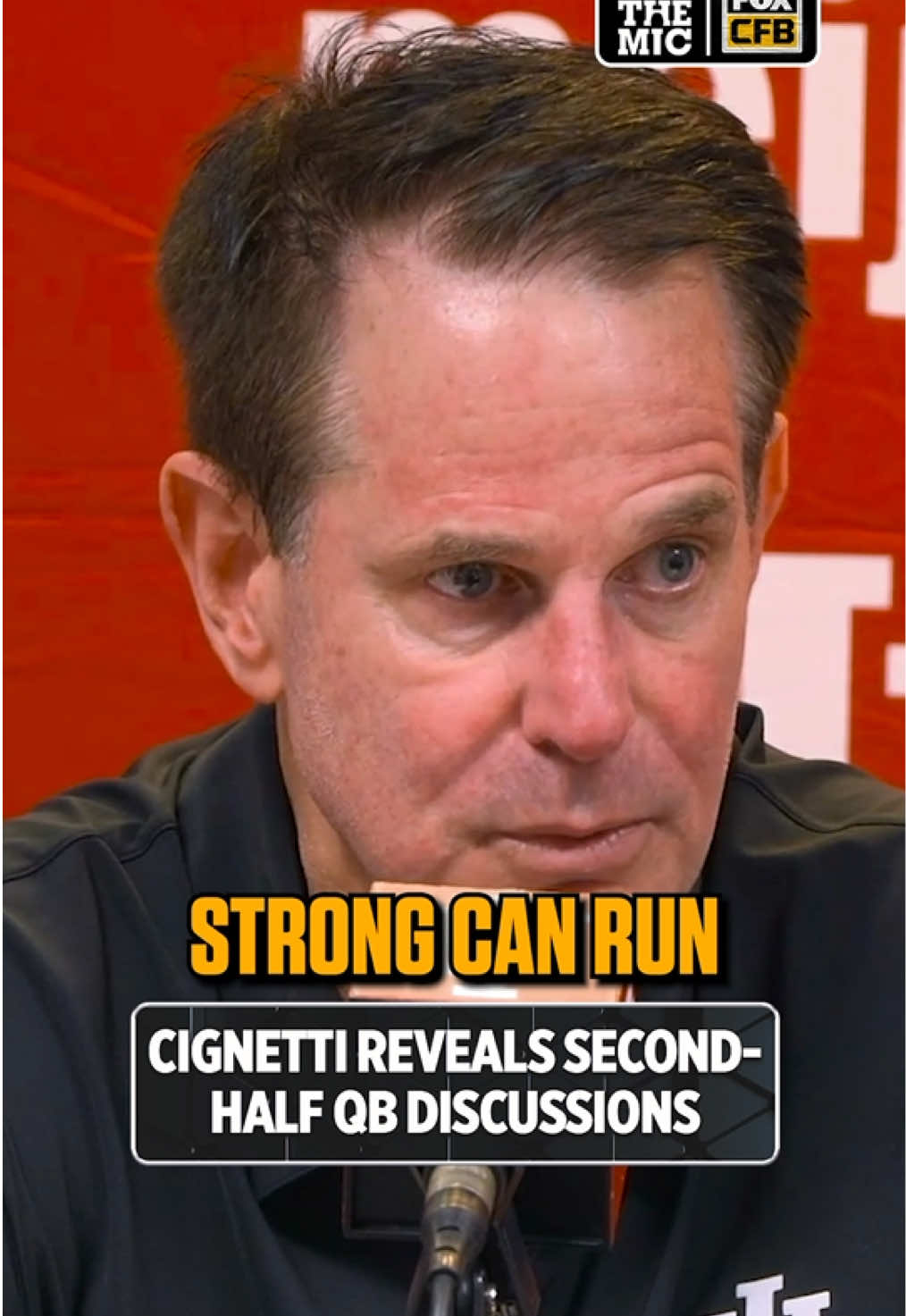 A QB change was on the table for Indiana. Curt Cignetti shares why Josh Hoover stayed in the game. #indiana #cfb #hoosiers #football #sports