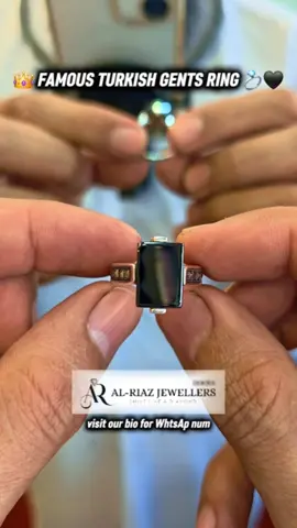 🖤 Unique Jewelry Brands 💍 | Famous Turkish Gents Ring | 925 Sterling Silver 👑 👑 FAMOUS TURKISH GENTS RING 🖤💍 ✨ Unique Design • Bold Style • Timeless Elegance 🖤 Elegant Black Stone 🥈 925 Sterling Silver Frame 🇹🇷 Turkish-Inspired Design 💍 A distinctive gents ring for men who love unique jewelry and a premium look! Make your style stand out with AL-RIAZ JEWELLERS — SHINE LIKE A DIAMOND! 💎 📩 DM us for price and orders! #UniqueJewelry  #TurkishRing #MensRings #925SterlingSilver #AlRiazJewellersbahawalnagar💝💓❤️💥