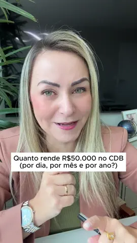Quanto rende R$50mil no CDB? Compartilhe esse video com quem investe💰🚀 👍 Me segue @renatamelo.eu para mais conteúdos de finanças e investimentos ⤵️ Salva esse vídeo pra não perder. ✅ Chegou a Hora de Cuidar do Dinheiro, Construir Riqueza e Conquistar Sua Tranquilidade Financeira? 💰🚀  ACESSE O LINK DO MEU PERFIL e venha aprender comigo no PORTAL DA PROSPERIDADE - Meu Treinamento Completo de Finanças e Investimentos #dinheiro #investir #educaçãofinanceira  #finanças #investimentos   ⚠️Os produtos citados nesse vídeo não são recomendação de investimento.