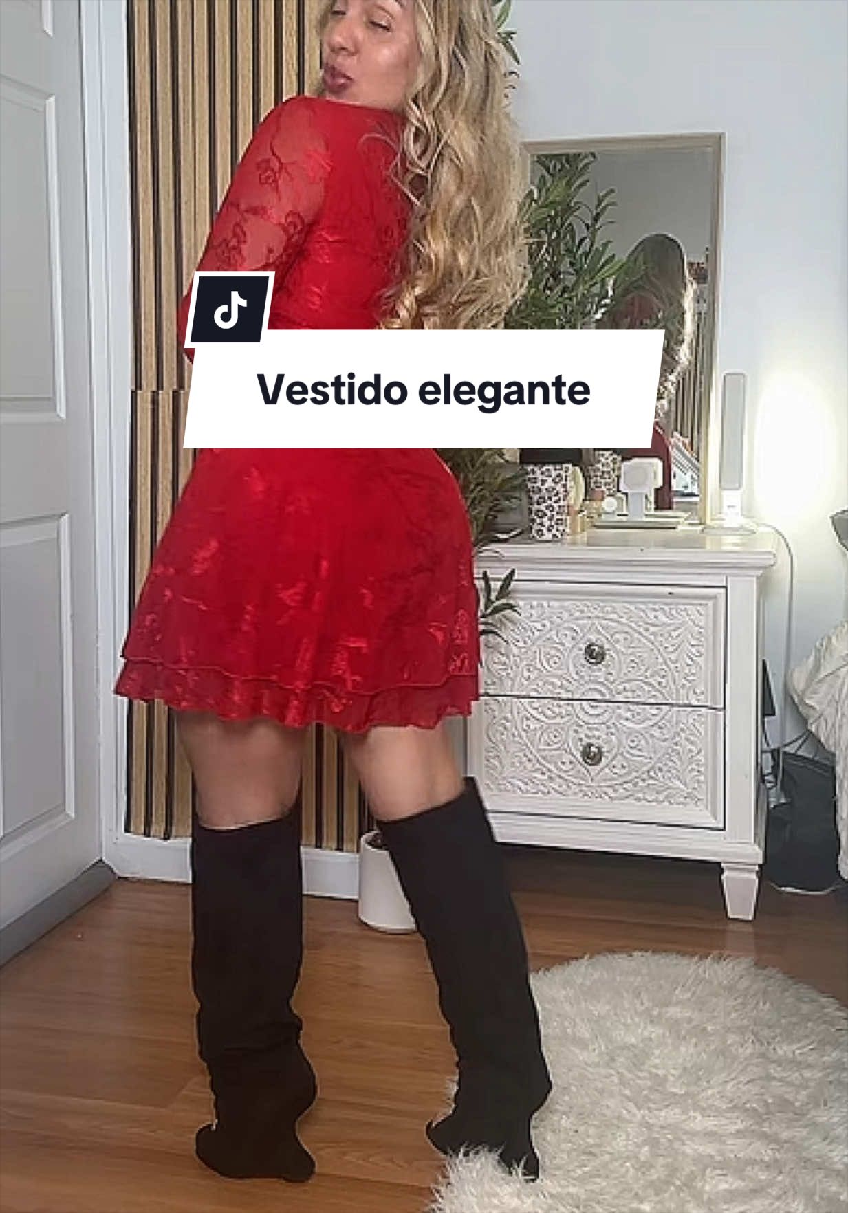 Vestido elegante cortó con lace @OYS_US #shortdress #elegantdress #tiktokshopblackfriday #discoveryourgift #partydress 