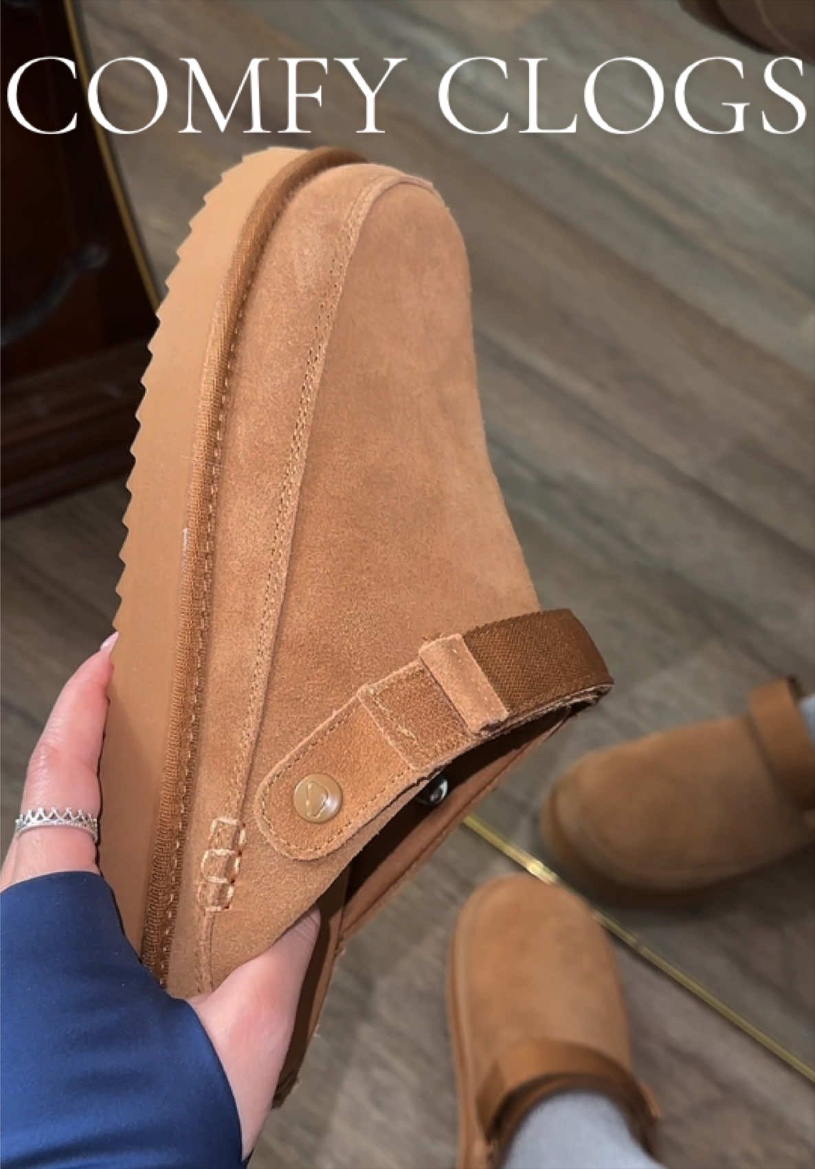 The BEST for the fall😍🍁 #clogs #sliponshoes #suedeshoes #projectcloud #slides 