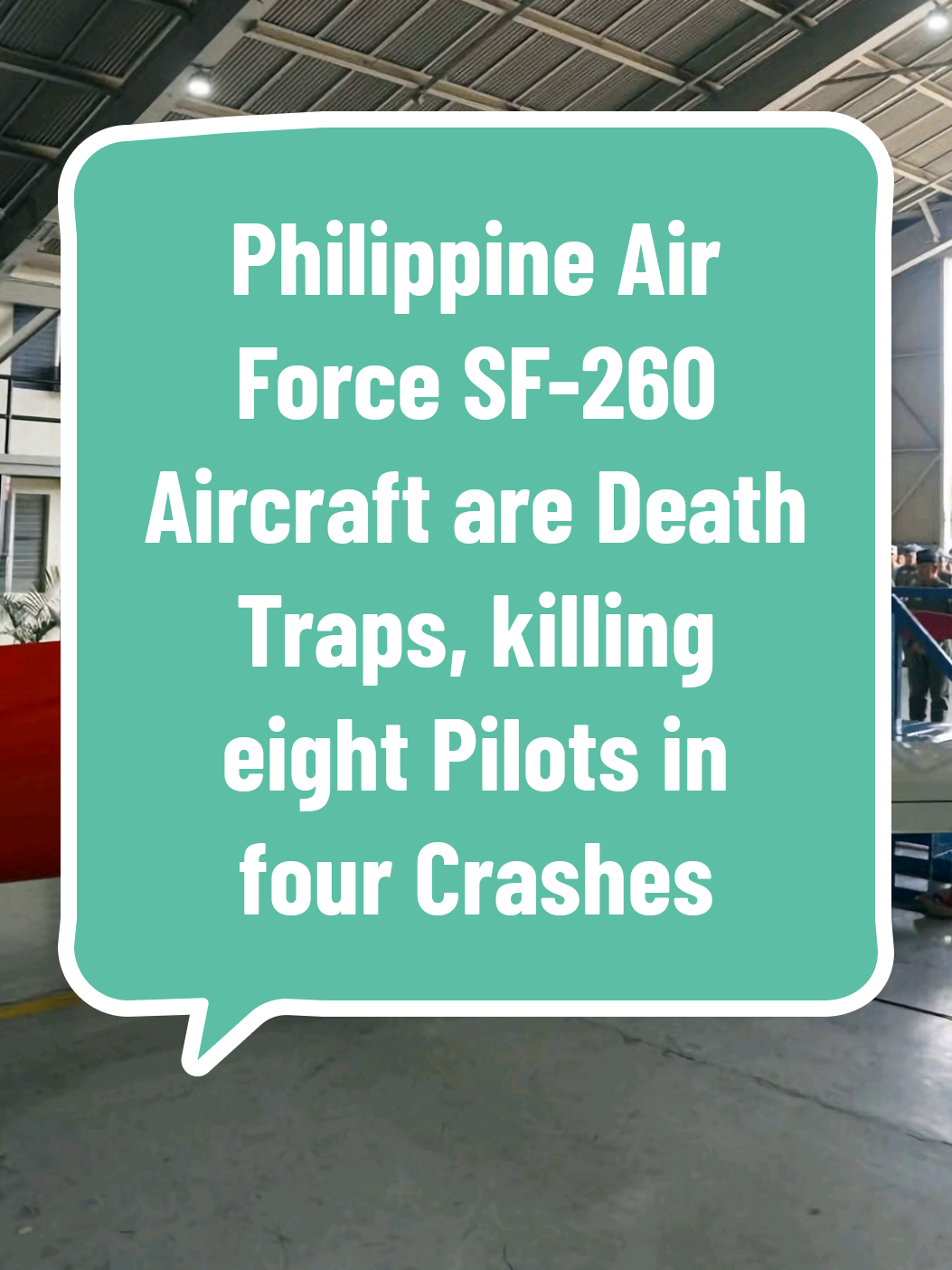 RE: Philippine Air Force SF-260 Aircraft are Death Traps, killing eight Pilots in four Crashes in the last three Years Two SF-260 Basic Trainer Aircraft of the Philippine Air Force (PAF) were involved in an Accident recently while conducting a Training Flight over Fernando Air Base in Pampanga. The SF-260 is a two-seater Aircraft, and unfortunately all four Pilots in both Aircraft lost their Lives in the Incident. The two Aircraft fell within the Perimeter of the Air Base and no other Casualty has been reported. All SF-260 Aircraft have been temporarily Grounded pending the Investigation on the Matter. The 2026 World's Air Forces Directory of the Flight International Website lists the PAF as having 18 of this Aircraft in Service as Trainers at the start of this Year, but the ChatGPT Super Intelligence (SI) pointed out that already four such Aircraft has crashed in the last three Years. One crashed in 2023, and another three this Year. In all four crashes, all of the eight Pilots died or none survived. And in all four Incidents, the SF-260 were just conducting regular Flight when for one Reason or another, the Planes just went down and ended up killing their Pilots. MY THOUGHTS: IMHO, all these SF-260 Aircraft should be immediately retired and replaced with better Aircraft, eight dead Pilots in three Years is just too much at this Point. I think though that this will severely affect the Operations of the PAF, so at the very least if they keep these flying then they should put strict Operational Restrictions on them. These SF-260 Aircraft don't have Ejection Seats, so of course the first Priority would be to get Replacement Aircraft that do have Ejection Seats. However, such Seats will of course add complicated Equipment on the Aircraft and thus will make them not only more expensive to acquire, but also more expensive to maintain. Next is that as I have been saying whenever a PAF Aircraft Type crashes a lot, sophisticated Full Mission Ground Simulators should be acquired also to help the Pilots train and make mistakes first on those before they fly real Aircraft. This is especially true for young and inexperienced Pilots, even if they are flying just Basic Trainer Aircraft, they still need to be tested and they still need to learn and correct their Mistakes in a non-lethal Environment. So a lot more Things for the PAF to buy now, Basic Trainer Aircraft with Ejection Seats and Full Mission Ground Simulators. Disclaimer: The pictured SF-260 Aircraft is not necessarily the one that crashed, it is just a representation of how the Aircraft looks like. SOURCES: * https://web.facebook.com/piopaf/posts/pfbid02VRWbu3pHWSj9foWJdQvCe3uxTEZutTq7XPyX6vWq8Vui2T2kJGq2jLgpMUmGt4y8l * https://web.facebook.com/AirLogisticsCommandPAF/posts/pfbid0h3mvoYSzhBfZXDG1ACagL6YPGLyWuaKSidwRoMhFXLu4YWQfYmANiBKEQx69PG8zl #philippineairforce #deathtraps #basictraineraircraft #fernandoairbase #batangas      