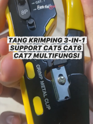 Tang Krimping Multi-Fungsi RJ45 Cat5 Cat6 Cat7 CTZS2-03 #tangkrimping #crimpingtool #rj45cat7 #perkakasteknisi #tiktokshop