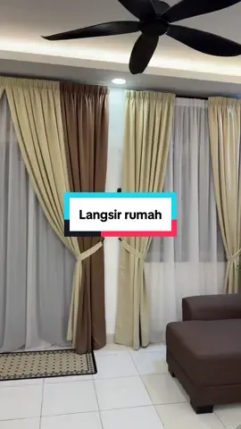 Terus nampak macam tempah langsir #langsircantik #langsirbaru #langsirrumah 