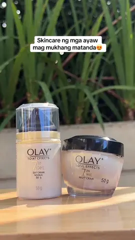 Skincare ng mga ayaw mag mukhang matanda😍 Olay Total Effects Day and Night Cream Moisturizer #olay #olayph #olaygofortheglow #AntiAgingSkincare #skincareph