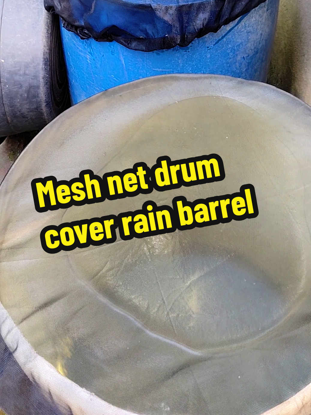 Buy 1 Take 1 mesh net Drum cover rain barrel #meshnet #net #drumcover #drumcovertiktok #cover 