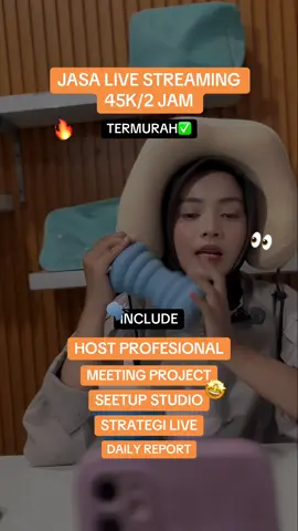 JASA LIVE STREAMING 45K/2 JAM✅ #jasalivestreaming #jasalivetiktok #jasaliveshopee #jasalivestreamingsurabaya #jasalivestreamingjakarta 